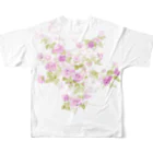 Neo_louloudi(ネオルルディ)のピンクの花束 フルグラフィックTシャツの背面