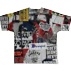 TOKYO STREET STICKERSのグラフィティ#9 All-Over Print T-Shirt :back