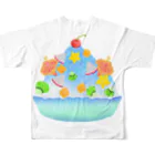 Lily bird（リリーバード）のトロピカル・ブルーハワイかき氷 フルグラフィックTシャツの背面