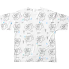 ennuのほねほねじゅるねこ All-Over Print T-Shirt :back