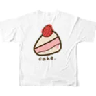 犬好きの主のcake🎂 All-Over Print T-Shirt :back