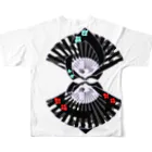 RMk→D (アールエムケード)の扇扇桔梗 艶 All-Over Print T-Shirt :back