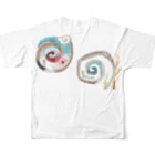 WAMI ARTのアワウタとフトマニ All-Over Print T-Shirt :back