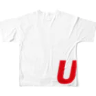 ユーダッシュ　公式ショップのU-dash 第11弾 フルグラフィックTシャツの背面