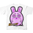 ANIMAGA_キャラショップのうさぎさん　アイテム出品 All-Over Print T-Shirt :back