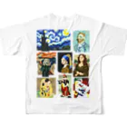 すとろべりーガムFactoryの【バックプリント】 ドット美術館 All-Over Print T-Shirt :back