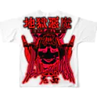 HELL MAMONの獄卒 goods フルグラフィックTシャツの背面