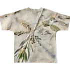 Atelier gwai. @服飾作家／gwai.のBotanical / embroidery & stencil  All-Over Print T-Shirt :back