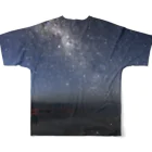 Kazuyuki-Sambo-Tsujiのウユニ塩湖の夜 All-Over Print T-Shirt :back