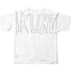 FRESHのロゴ フルグラフィックTシャツの背面