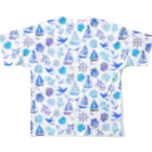 Julia_Madokaの夏の海（ブルーバージョン） All-Over Print T-Shirt :back