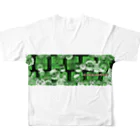 ANIMAGA_キャラショップの ANIMAGA （グリーン配置） All-Over Print T-Shirt :back