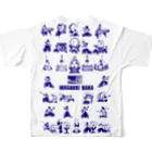 和バカピクトグラマーの和楽器ピクトグラムコレクション背面のみ All-Over Print T-Shirt :back