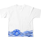 Sugar Oilのwave All-Over Print T-Shirt :back