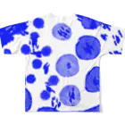 ツムグ雑貨店のあお All-Over Print T-Shirt :back