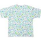 Julia_Madokaの新緑の季節（ブルーバージョン） All-Over Print T-Shirt :back