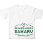 EkimaehouseSamaruのekimaehouseSamaru フルグラフィックTシャツの背面