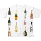 Big up!の高級シャンパン's All-Over Print T-Shirt :back