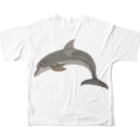 Coshi-Mild-Wildの💕バンドウイルカですヨ🐬 All-Over Print T-Shirt :back