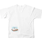 濃いコーヒーの大福の妖精 All-Over Print T-Shirt :back