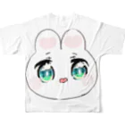 あきかんのゆめかわいいうさぎちゃん フルグラフィックTシャツの背面