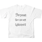 PometoGrooveのGROOVE フルグラフィックTシャツの背面