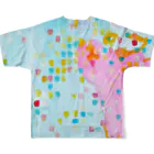 ドッペルお猫さまのドットお猫さま All-Over Print T-Shirt :back