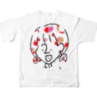 マルSHOPのドットのガール🤍 All-Over Print T-Shirt :back