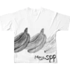 happamanのMusa spp. (banana) All-Over Print T-Shirt :back