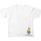 川上農園公式グッズのWakame All-Over Print T-Shirt :back