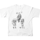 ancrpsのゆいの似顔絵 フルグラフィックTシャツの背面