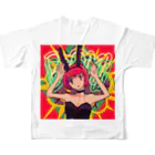 mai。＠鶏卵のバニーちゃん All-Over Print T-Shirt :back