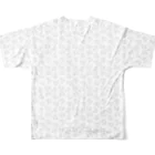 きょうりゅうしきのお茶が飲みたい恐竜 All-Over Print T-Shirt :back