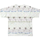 Shigenosukeのシナカル #田んぼで散歩 All-Over Print T-Shirt :back