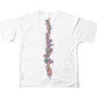 Thunder Hype CocoのDNA ONE LINE All-Over Print T-Shirt :back