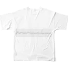 Suzuki_0924の心電図Tシャツ  〜始まりと終わり〜 All-Over Print T-Shirt :back
