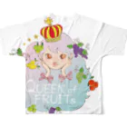 nanatitchのqueen of fruits All-Over Print T-Shirt :back