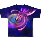 Michael Aquariumの宇宙×深海魚【Deep Universe】 フルグラフィックTシャツの背面