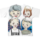 ツカさん家のツカさん家メインイラスト All-Over Print T-Shirt :back