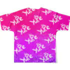 オリジナルショップ  yupeのyupe pink グラデーション All-Over Print T-Shirt :back