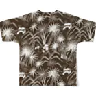 fullTshirt_PublicDoのWhite palm trees 1931. フルグラフィックTシャツの背面