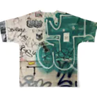 TOKYO STREET STICKERSのグラフィティ#13 All-Over Print T-Shirt :back