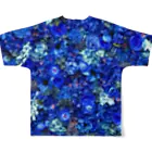 WINDOWの青はなはな All-Over Print T-Shirt :back