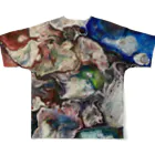 JapaneseArt Yui Shopの悪魔の雄叫び All-Over Print T-Shirt :back