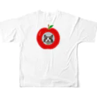 erumaのりんご猫II フルグラフィックTシャツの背面