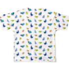 segasworksのニュージーランドのトリ（散らし柄） All-Over Print T-Shirt :back