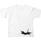 黒猫りゅうのこれはねこ All-Over Print T-Shirt :back