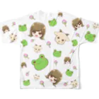 もじゃ🍭🐸のガチャT フルグラフィックTシャツの背面