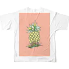 One Day Surf. by Takahiro.Kのpineapple フルグラフィックTシャツの背面