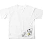 のほほん屋の家族 All-Over Print T-Shirt :back